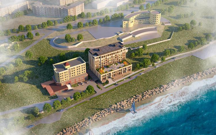 Caspian Deluxe на берегу моря