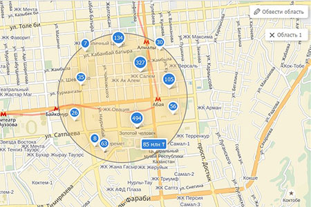 Новая функция поиска на «Крыше»: достаточно просто обвести область на карте