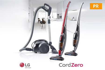 LG: пылесос CordZero: ни проводов, ни пыли!