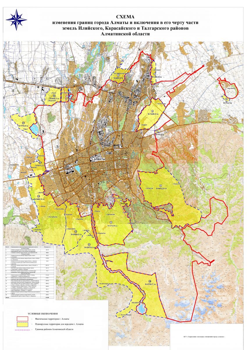 В Алматы образован восьмой район