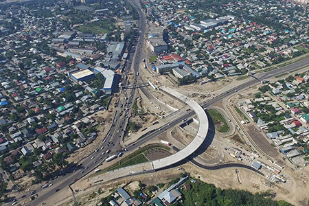 Как застраивался пр. Райымбека с течением времени