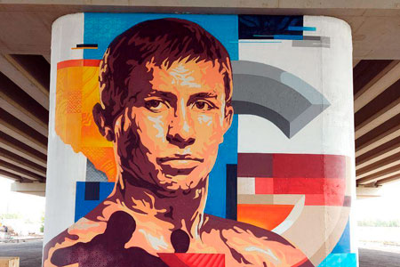 В&nbsp;Нур-Султане на&nbsp;опорах моста &laquo;Архар&raquo; появились муралы