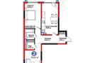 3-бөлмелі пәтер · 78.8 м² · 2/6 қабат, мкр Кайрат, Тараз 8/1, бағасы: ~ 65 млн ₸ в Алматы, Турксибский р-н