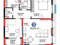 3-бөлмелі пәтер · 79 м², Турар Рыскулов 1 — Expo, бағасы: 89 млн ₸ в Астане, Есильский р-н — фото 15