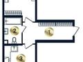 2-бөлмелі пәтер · 48.84 м² · 1/9 қабат, мкр Кайрат, Сыбызгы 100, бағасы: 22 млн ₸ в Алматы, Турксибский р-н