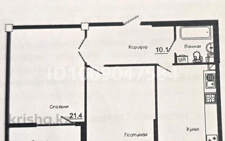 2-бөлмелі пәтер · 70 м² · 11/13 қабат, мкр Астана 19/1 — шаляпина саина, бағасы: 52.5 млн ₸ в Алматы, Ауэзовский р-н — фото 2