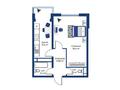 1-комнатная квартира · 40.58 м², Алтын Орда 34 за ~ 19.5 млн ₸ в Абай — фото 3