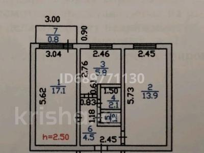 2-комнатная квартира · 45.4 м² · 3/5 этаж, Мусина 18 за 14 млн 〒 в Балхаше