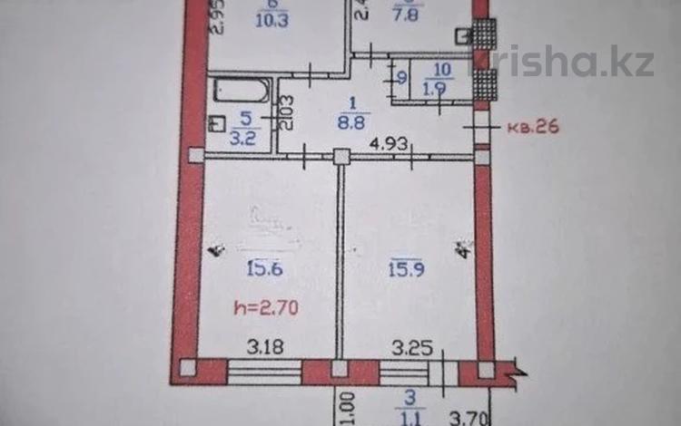 3-бөлмелі пәтер · 66 м² · 2/5 қабат, Толе би, бағасы: 51.5 млн ₸ в Алматы, Алмалинский р-н — фото 2