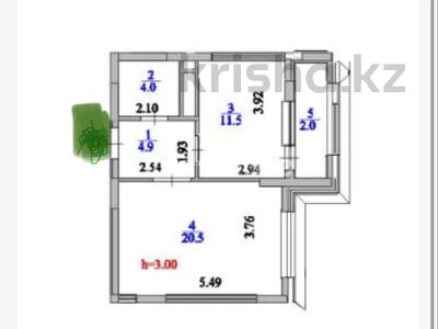 1-бөлмелі пәтер · 43 м² · 6/12 қабат, Бухар жырау 20, бағасы: 39.7 млн ₸ в Астане, Нура р-н