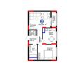 2-комнатная квартира · 55.94 м² · 7/12 этаж, Е-15 5 за 38 млн ₸ в Астане, Нура р-н