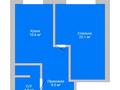 1-бөлмелі пәтер · 44.6 м² · 8/9 қабат, Карбышева, бағасы: 25.5 млн ₸ в Костанае — фото 2