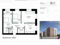 3-бөлмелі пәтер · 86.14 м² · 4/12 қабат, Улы Дала 38а — Горячка, бағасы: 50 млн ₸ в Астане, Нура р-н