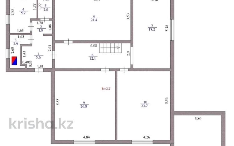 Отдельный дом · 4 комнаты · 245 м² · 10 сот., Бесінші 2 — Угловой за 32 млн ₸ в Кызылжар — фото 2