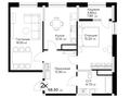 2-комнатная квартира · 68.3 м², Е-36 5 за ~ 36.9 млн ₸ в Астане, Нура р-н — фото 3