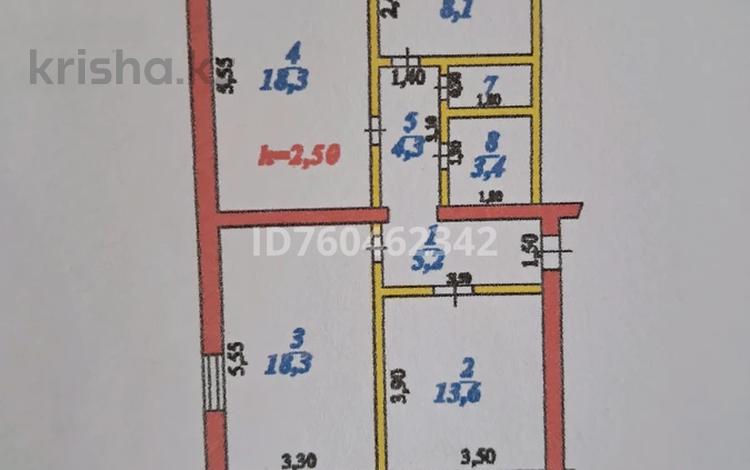 3-бөлмелі пәтер · 73 м² · 2/3 қабат, Ауэзова, бағасы: 15 млн ₸ в Текели — фото 2