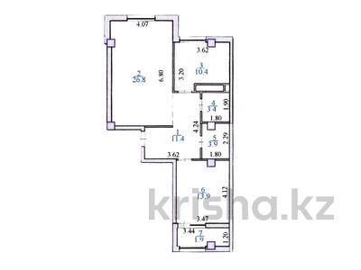 2-комнатная квартира, 73 м², 7/8 этаж, Улы Дала 58/1 — Гейдара Алиева (рядом с Expo) за 35 млн 〒 в Астане, Есильский р-н