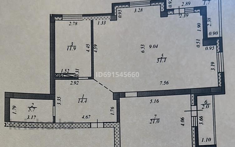 3-комнатная квартира, 108 м², 10/16 этаж, 17-й мкр, ​17-й микрорайон 6 за 45.5 млн 〒 в Актау, 17-й мкр — фото 3