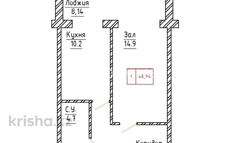 1-комнатная квартира · 47 м² · 2/3 этаж, Юго-восток 113 за ~ 11.7 млн ₸ в Уральске — фото 14