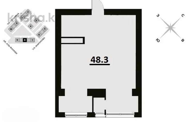 2-комнатная квартира · 48.3 м² · 14/20 этаж, Гагарина 310 — ⭐ЛУЧШЕЕ ПРЕДЛОЖЕНИЕ⭐ за 50 млн ₸ в Алматы, Бостандыкский р-н — фото 17
