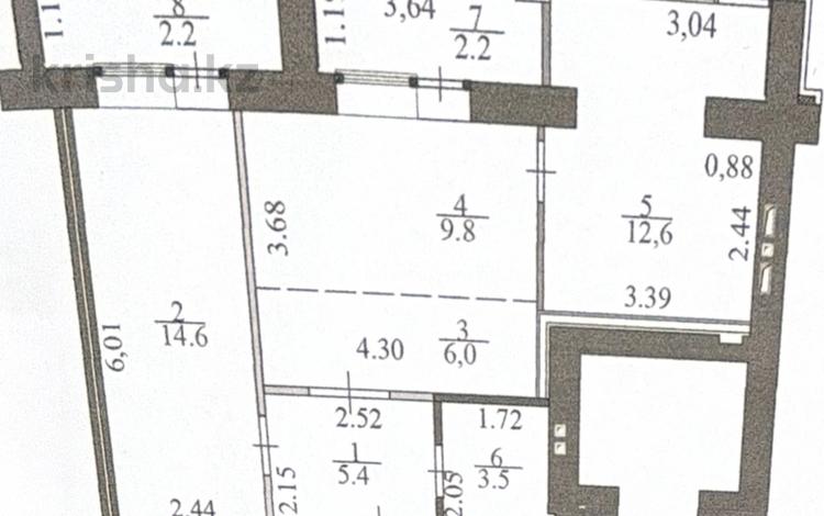 2-бөлмелі пәтер · 57 м² · 7/9 қабат, Туран 46Б, бағасы: 43.5 млн ₸ в Астане, Нура р-н — фото 2