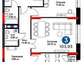 3-бөлмелі пәтер · 103 м² · 9/9 қабат, Аль-Фараби 35, бағасы: 110 млн ₸ в Астане, Есильский р-н