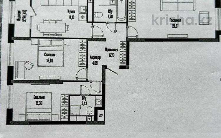 3-комнатная квартира · 92 м² · 7 этаж, Бухар жырау 12/3 за 61 млн ₸ в Астане — фото 57