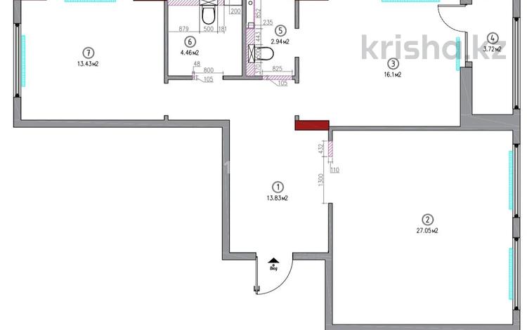3-комнатная квартира · 79 м² · 3 этаж, Казыбек би 41/1 за 47 млн ₸ в Астане, Нура р-н — фото 2