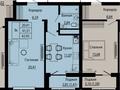 1-комнатная квартира · 43 м² · 2/9 этаж, Улы Дала 28 за 26.5 млн ₸ в Астане, Нура р-н