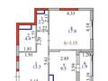 1-бөлмелі пәтер · 49.2 м² · 7/14 қабат, Кошкарбаева 1 — Момышулы, бағасы: 41 млн ₸ в Астане, Алматы р-н