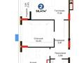 2-бөлмелі пәтер · 59 м² · 3/9 қабат, Е 101 5 — Туран - Кабанбай Батыр, бағасы: 40.5 млн 〒 в Астане, Нура р-н