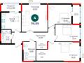 4-комнатная квартира · 117 м², Е 882 13 за 47 млн ₸ в Астане, Нура р-н — фото 3