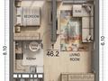 1-комнатная квартира · 46.2 м² · 5/12 этаж, мкр Акбулак, Момышулы за 33.5 млн ₸ в Алматы, Алатауский р-н — фото 7