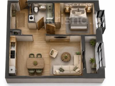 2-комнатная квартира · 53 м² · 4/9 этаж, Туркестан за 26.2 млн ₸ в Алматы, Турксибский р-н