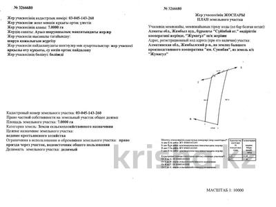 Участок 7 га, Каракастек за 8.5 млн 〒