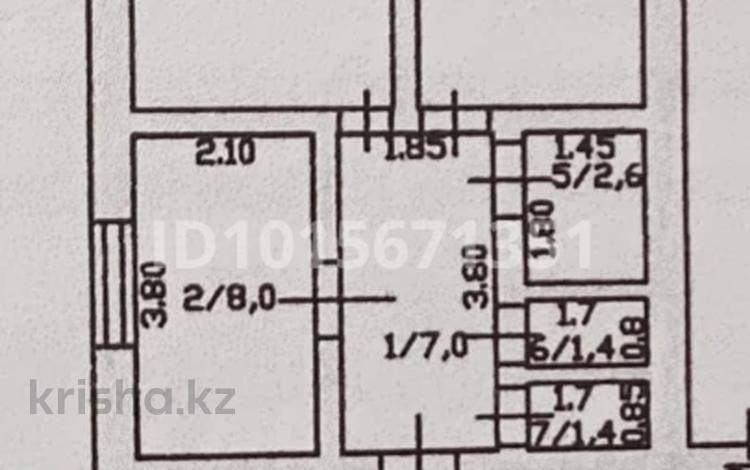 2-комнатная квартира · 48 м² · 2/3 этаж, Булавского за 14 млн ₸ в Акколе — фото 2