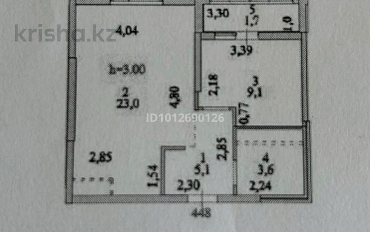 1-комнатная квартира · 42 м² · 14/16 этаж, Е-429 14 за 23.5 млн ₸ в Астане, Нура р-н — фото 2