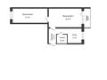 2-бөлмелі пәтер · 47.3 м² · 5/5 қабат, Маяковского, бағасы: 18.5 млн ₸ в Костанае — фото 3