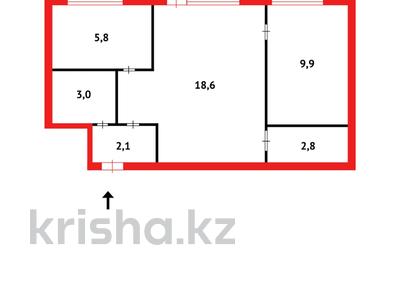 2-комнатная квартира, 44 м², 3/4 этаж, Ушинского за 5 млн 〒 в Темиртау