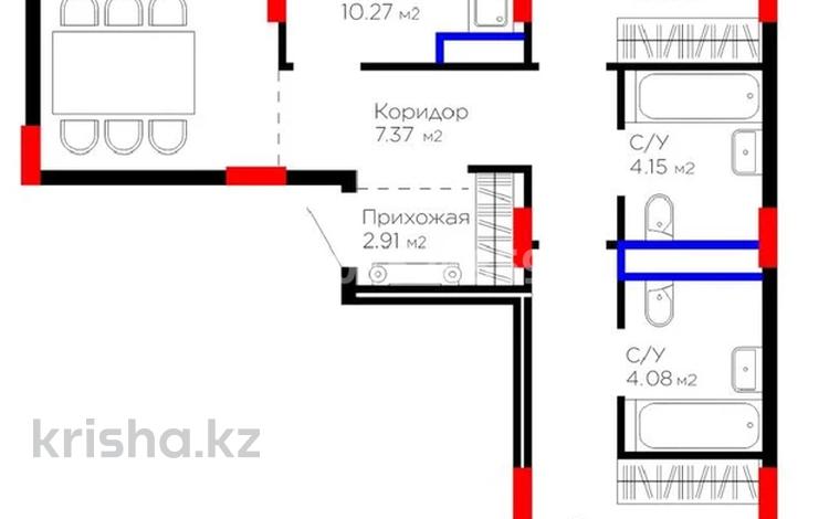 3-бөлмелі пәтер · 78.57 м² · 6/9 қабат, Е 908 18 Д — проспект Ұлы Дала - ул. Чингиза Айтматова, бағасы: 50 млн ₸ в Астане, Нура р-н — фото 2