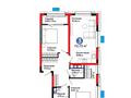 3-бөлмелі пәтер · 72.73 м² · 4/12 қабат, Калдаякова 30 — Парк Металлургов, бағасы: 32 млн ₸ в Шымкенте, Туран р-н