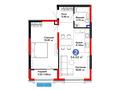 2-комнатная квартира · 54.02 м², мкр Дарабоз, Бауыржана Момышулы 11/12а за ~ 45.3 млн 〒 в Алматы, Алатауский р-н — фото 3