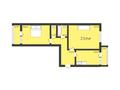 2-комнатная квартира, 71.9 м², 3/5 этаж, береке 161 за ~ 23.7 млн 〒 в Костанае — фото 2