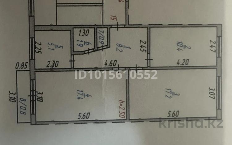 3-бөлмелі пәтер · 61.9 м² · 5/5 қабат, 7 мкр 17 — 7 мкр. Остановка Кооператор, бағасы: 13.5 млн ₸ в Темиртау — фото 2