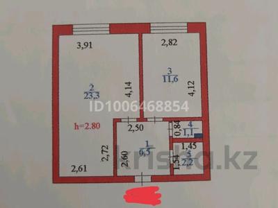 1-комнатная квартира · 44.7 м² · 6/6 этаж, Кошкарбаева за 19.6 млн 〒 в Астане, Алматы р-н