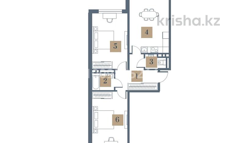 2-бөлмелі пәтер · 62.3 м² · 2/6 қабат, Естай 159, бағасы: ~ 31.2 млн ₸ в  — фото 8