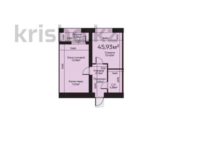 1-комнатная квартира · 45.93 м² · 1/5 этаж, Увалиева 8/3 за ~ 19.7 млн ₸ в Усть-Каменогорске