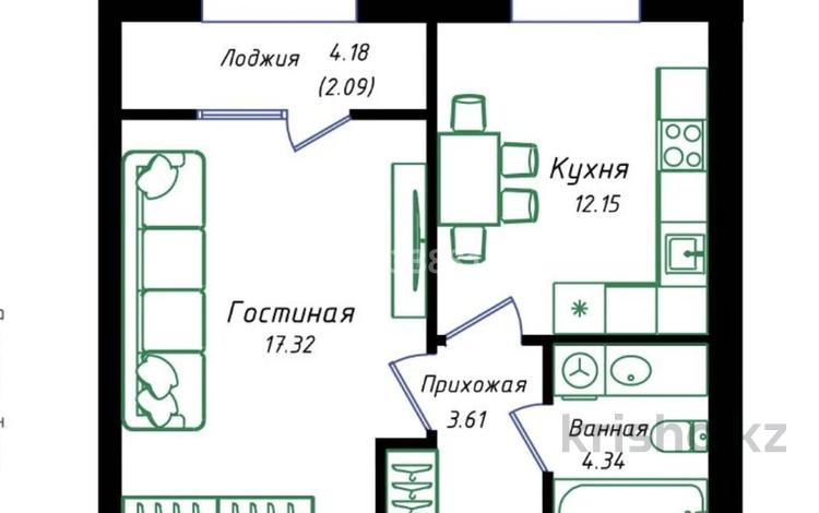 1-комнатная квартира · 39.51 м² · 11/12 этаж, Улы Дала 38а — Улы дала -Туран за 26 млн ₸ в Астане, Нура р-н — фото 3