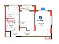 2-комнатная квартира · 63.59 м² · 2/17 этаж, Улы Дала 14 за ~ 42.5 млн ₸ в Астане, Нура р-н — фото 3