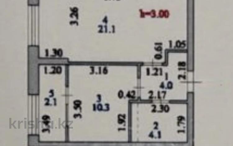 1-бөлмелі пәтер · 42 м² · 11/17 қабат, Жошы Хана 12, бағасы: 27.5 млн ₸ в Астане, Есильский р-н — фото 2